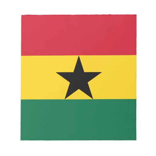 Notitieblok met de Ghanese vlag (Voorkant)