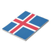 Notitieblok met de IJslandse vlag (Linkerzijde)