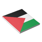 Notitieblok met de Palestijnse vlag (Schuin)