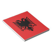 Notitieblok met de vlag van Albanië (Schuin)