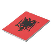 Notitieblok met de vlag van Albanië (Linkerzijde)