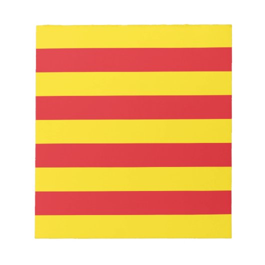 Notitieblok met de vlag van Catalonië (Voorkant)