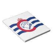 Notitieblok met de vlag van Cincinnati City, Veren (Schuin)