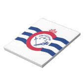 Notitieblok met de vlag van Cincinnati City, Veren (Linkerzijde)