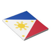 Notitieblok met de vlag van de Filipijnen (Schuin)
