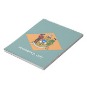 Notitieblok met de vlag van de staat Delaware (Linkerzijde)