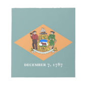 Notitieblok met de vlag van de staat Delaware (Voorkant)
