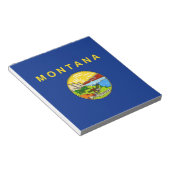 Notitieblok met de vlag van de staat Montana (Schuin)