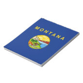 Notitieblok met de vlag van de staat Montana (Linkerzijde)