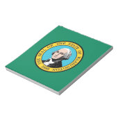 Notitieblok met de vlag van de staat Washington (Linkerzijde)