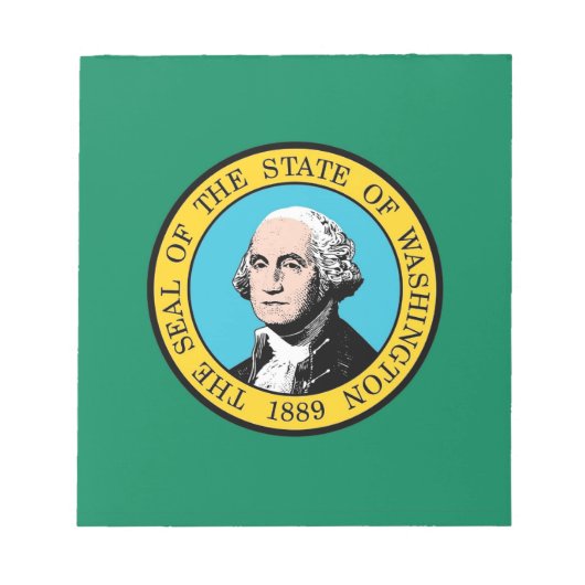 Notitieblok met de vlag van de staat Washington (Voorkant)