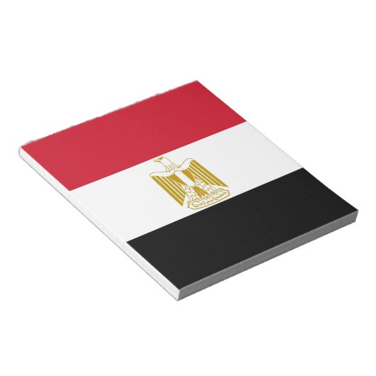 Notitieblok met de vlag van Egypte (Schuin)
