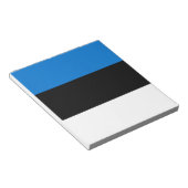Notitieblok met de vlag van Estland (Schuin)