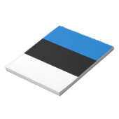 Notitieblok met de vlag van Estland (Linkerzijde)