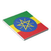 Notitieblok met de vlag van Ethiopië (Schuin)