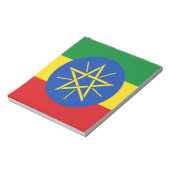 Notitieblok met de vlag van Ethiopië (Linkerzijde)