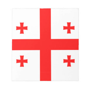 Notitieblok met de vlag van Georgië