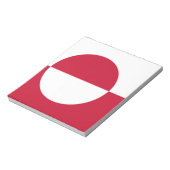 Notitieblok met de vlag van Groenland (Linkerzijde)