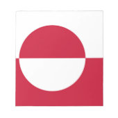 Notitieblok met de vlag van Groenland (Voorkant)