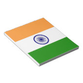 Notitieblok met de vlag van India (Schuin)