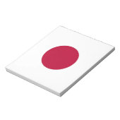 Notitieblok met de vlag van Japan (Linkerzijde)