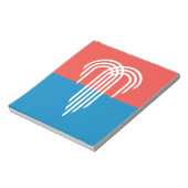 Notitieblok met de vlag van Kansas City, Missouri (Linkerzijde)