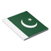 Notitieblok met de vlag van Pakistan (Schuin)