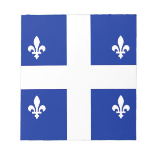 Notitieblok met de vlag van Quebec, Canada