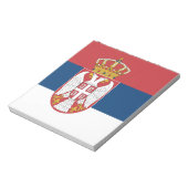 Notitieblok met de vlag van Servië (Linkerzijde)