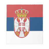 Notitieblok met de vlag van Servië (Voorkant)