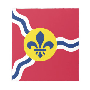 Notitieblok met de vlag van St. Louis, Missouri