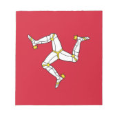 Notitieblok met eiland Man vlag (Voorkant)