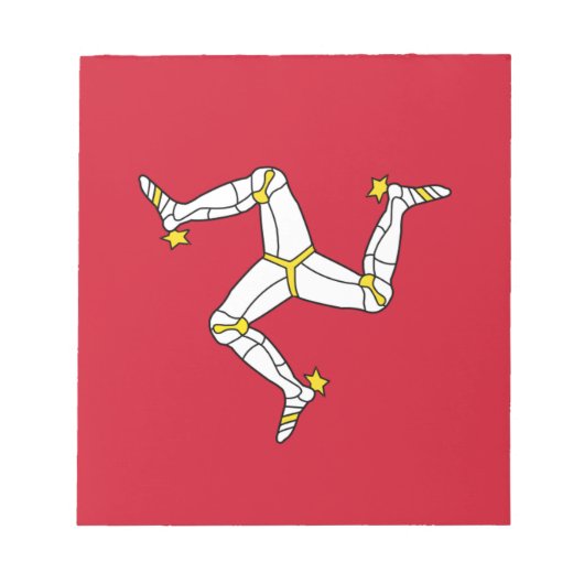 Notitieblok met eiland Man vlag (Voorkant)