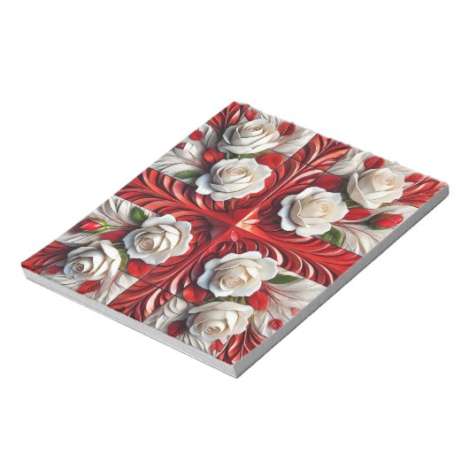 Notitieblok met Engelse Rozen Modern Design (Linkerzijde)