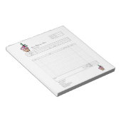 Notitieblok met factuur voor bestelformulier voor  (Schuin)