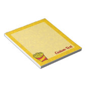 Notitieblok met Franse frietjes (Schuin)