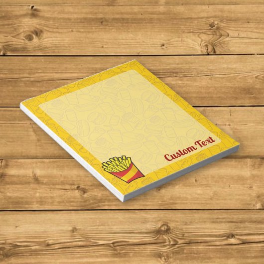 Notitieblok met Franse frietjes
