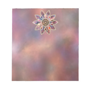 Notitieblok met gemarmerde sterrenstelsels