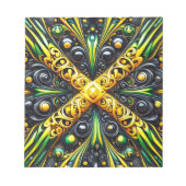 Notitieblok met Jamaicaanse kleuren Modern Design (Voorkant)