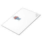 Notitieblok met kerstblauw en witte gember (Schuin)