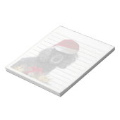 Notitieblok met kerstpoedel (Linkerzijde)