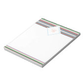 Notitieblok met pastel serape strepen (Linkerzijde)