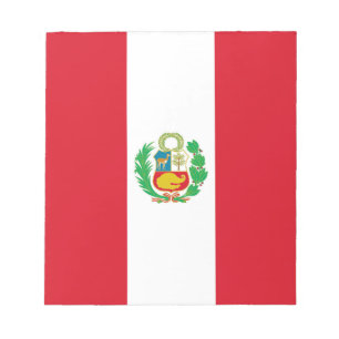 Notitieblok met Peruaanse vlag