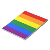 Notitieblok met Rainbow LGBT Pride Flag (Linkerzijde)