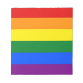 Notitieblok met Rainbow LGBT Pride Flag (Voorkant)