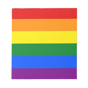 Notitieblok met Rainbow LGBT Pride Flag