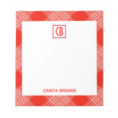 Notitieblok met rode spelden (Voorkant)