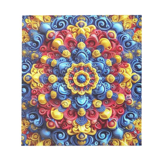 Notitieblok met Roemeense kleuren Modern Design (Voorkant)