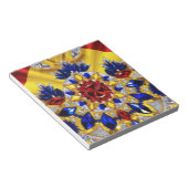 Notitieblok met Roemeense kleuren Modern Design (Schuin)