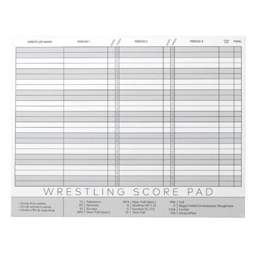 Notitieblok met rustelscores (Voorkant)